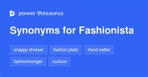 fashionista synonym
